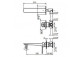 Wall mounted washbasin faucet with waste typu click-clack Vedo Cento