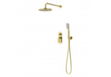 Washbasin faucet Vedo Aletta Spazzo wall mounted without pop klik-klak - szczotkowane gold