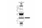 Siphon for shower tray McAlpine, czyszczenie od góry, klik-klak, white