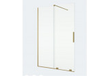 Panel walk-in Sanswiss Ronal Amalia D35S2, 120x200 cm, universal, freestanding two-piece z elementem sliding - transparent glass, profil gold szczotkowany