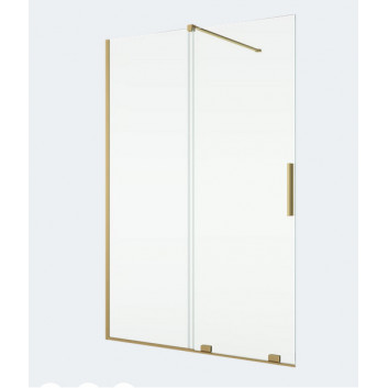 Panel walk-in Sanswiss Easy STR4P, 90x200cm, universal, glass transparent, profil black