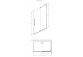 Shower cabin Radaway Furo-SL Walk-in 1200x2000mm, right version, profil black