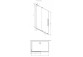 Shower cabin Radaway Furo-SL Brushed Gold Walk-in 1200x2000 mm, right version - glass transparent, profil gold szczotkowany