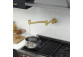 Kitchen faucet Blue Water Corsa podokienna, with pull-out spray - inox black steel