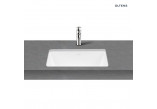 Countertop washbasin Oltens Hamnes, 60x42,5cm, oval, without overflow, powłoka SmartClean, white