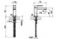 Washbasin faucet tall Gessi Rettangolo wysokośc 296 mm chrome- sanitbuy.pl