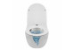 Bowl wall-hung WC Balneo Luna Tornado 36,5x48,5 cm, white bez kołnierza with soft-close WC seat z duroplastu