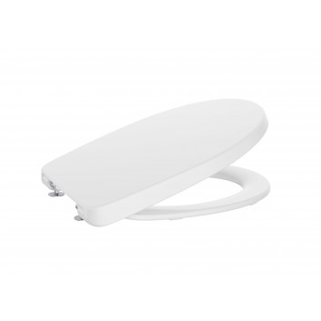 Seat WC Roca Victoria zwykła, hinges metalowe, Supralit - white