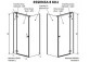 Door cabins prysznicowej Radaway Essenza 8 KDJ 100, left, 1000x2000mmm, glass transparent, chrome