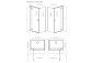 Side panel S1 70 Radaway Essenza New Black KDJ 66.7-68.2-200cm, profil black, glass transparent