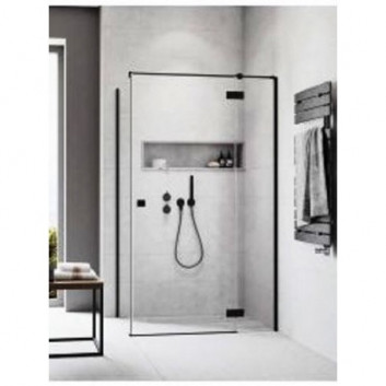 Side panel S1 70 Radaway Essenza New Black KDJ 66.7-68.2-200cm, profil black, glass transparent