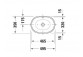 Umywalka stawiana, Duravit Foster, 495x350 mm, Biały Alpin WonderGliss- sanitbuy.pl