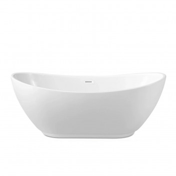 Bowl wall-hung WC Balneo Luna Tornado 36,5x48,5 cm, white bez kołnierza with soft-close WC seat z duroplastu