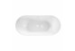Bowl wall-hung WC Balneo Luna Tornado 36,5x48,5 cm, white bez kołnierza with soft-close WC seat z duroplastu