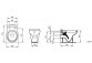 Wall-hung wc Ideal Standard Tesi New 53,5x36,5 cm, bezrantowa Rimless - white