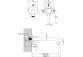 Washbasin faucet Blue Water Boston Single lever, with waste klik-klak - nikiel