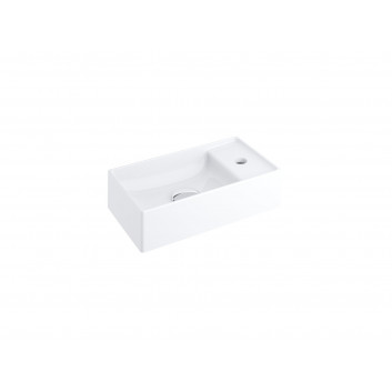 Washbasin Ravak Classic II 40x22 cm, vanity lub hanging, with hole na baterie - white