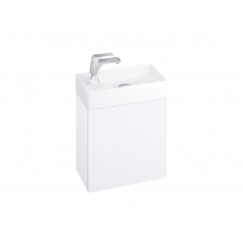 Cabinet pod umywalkę mini Ravak SD Classic II 40x22x50 cm, hanging, left version - white shine