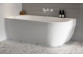 Bathtub freestanding do ściany Ravak Freedom Corner 170x80 cm, wariant prawy - white, osłona odpływu white