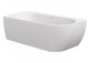 Bathtub freestanding do ściany Ravak Freedom Corner 170x80 cm, wariant prawy - white, osłona odpływu white