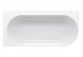 Bathtub freestanding do ściany Ravak Freedom Corner 170x80 cm, wariant prawy - white, osłona odpływu white