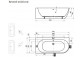 Bathtub freestanding do ściany Ravak Freedom Corner 170x80 cm, wariant prawy - white, osłona odpływu white