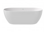 Bathtub freestanding Ravak Freedom O 169x80 cm - white, osłona odpływu white