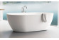 Bathtub freestanding do ściany Ravak Freedom Corner 170x80 cm, wariant lewy - white, osłona odpływu white