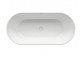 Bathtub freestanding do ściany Ravak Freedom Corner 170x80 cm, wariant lewy - white, osłona odpływu white