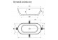 Bathtub freestanding do ściany Ravak Freedom Corner 170x80 cm, wariant lewy - white, osłona odpływu white