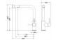 Kitchen faucet Blue Water Eden - black mat