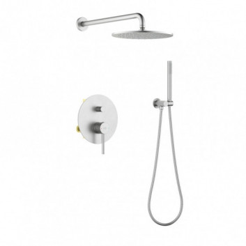 Washbasin faucet Blue Water Boston concealed, with waste klik-klak - nikiel