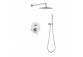Washbasin faucet Blue Water Boston concealed, with waste klik-klak - nikiel