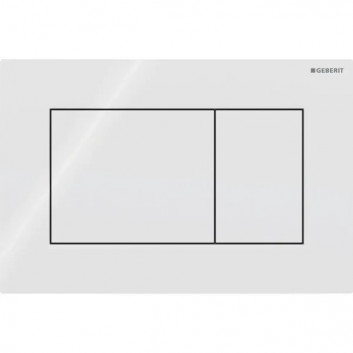 Flush button uruchamiający Geberit Sigma01 do spłukiwania dwudzielnego, rectangular - black