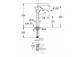 Washbasin faucet Grohe Essence standing, rozmiar M, 1-hole - stainless steel