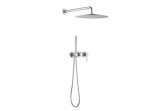 Shower set Blue Water Boston concealed with head shower okrągłą 25 cm and shower - nikiel