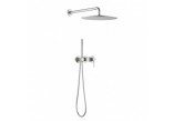 Shower set Blue Water Boston concealed with head shower okrągłą 25 cm and shower - nikiel