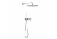 Shower set Blue Water Boston concealed with head shower okrągłą 25 cm and shower - nikiel