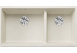 Zlewozmywak Blanco Subline 480/320-U Siligranit PuraDur 85,5x40cm 2 kom without pop, tartufo