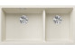 Zlewozmywak Blanco Subline 480/320-U Siligranit PuraDur 85,5x40cm 2 kom without pop, tartufo