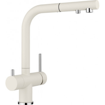 Kitchen faucet Blanco Fontas-S II, pull-out spray, dwuobwodowa - satin gold