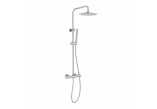 Shower set Blue Water Boston concealed with head shower okrągłą 25 cm and shower - nikiel