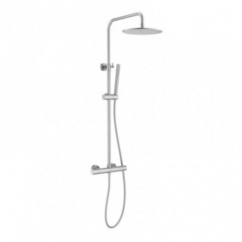Shower set Blue Water Boston concealed with head shower okrągłą 25 cm and shower - nikiel