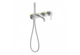 Shower set Blue Water Boston concealed with head shower okrągłą 25 cm and shower - nikiel