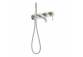 Shower set Blue Water Boston concealed with head shower okrągłą 25 cm and shower - nikiel