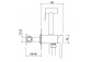 Bathtub set concealed Blue Water Boston with spout and shower - nikiel