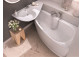 Bathtub Ravak Avocado asymmetrical left 160x75 cm