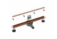 Bathtub freestanding Balneo Parma 170x72 cm white acrylic, z overflow and cap whitem