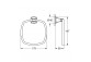 Paper holder Grohe Grandera - chrome / gold