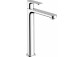 Single lever washbasin faucet 80 with pop-up waste with pull-rod, Hansgrohe Rebris S - Chrome 